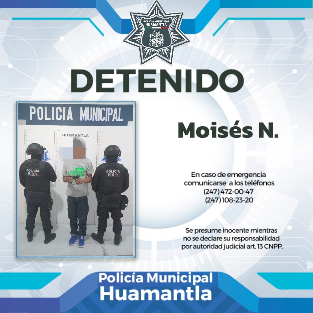 Policías de Huamantla accionan de inmediato para evitar asalto a cuentahabiente